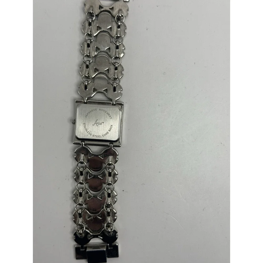 Aria Ladies MOP Gemstone Watch New‎ Battery 27MM 6.5
